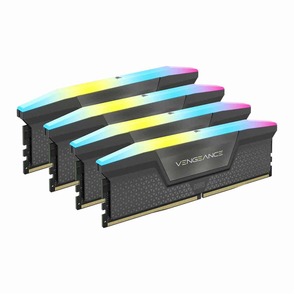 (image for) Corsair Vengeance RGB Grey 64GB 5600MHz AMD Ryzen Tuned DDR5 Memory Kit